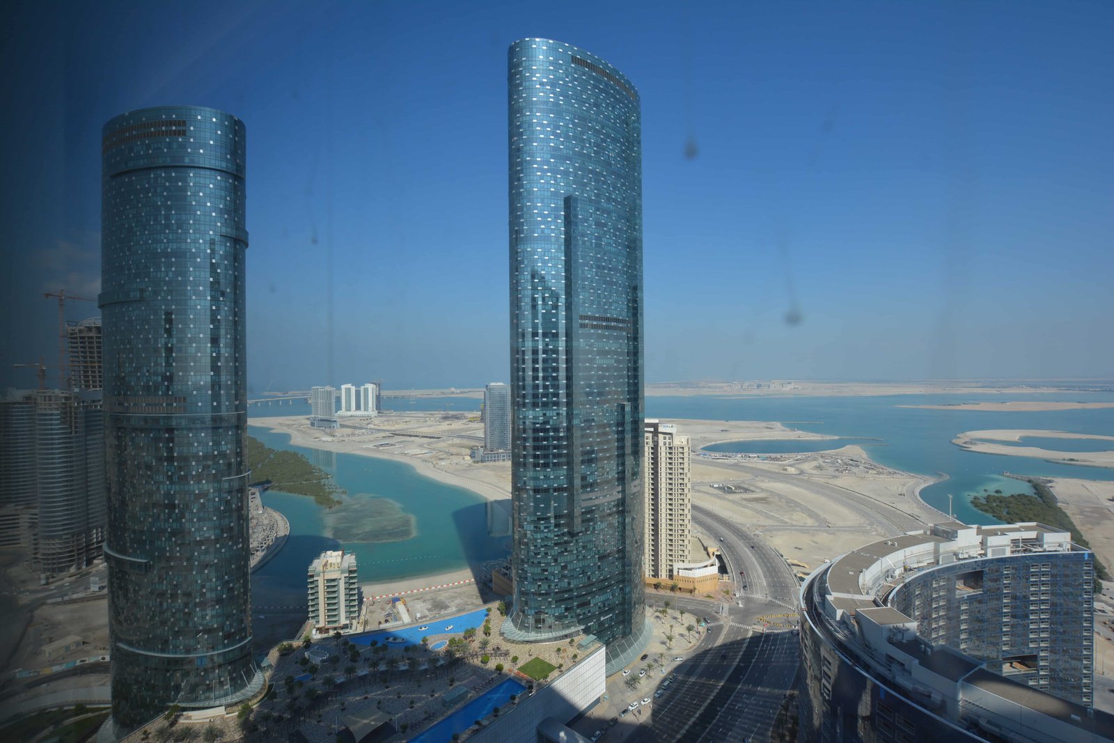 Sky Tower exterior view on Al Reem Island Abu Dhabi showcasing luxury apartments and panoramic waterfront views.